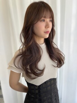 シキ サカイテン(SHIKI) 髪質改善カラーでメンテナンス☆レイヤーセミロング