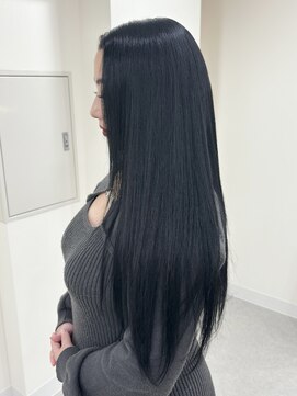 コル(col.) オフブラック/ブラックカラー/エクステ/ロング/シールエクステ