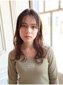 ショートバングロングレイヤースタイル