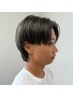 メンズの髪質改善ストレート　髪ドラ縮毛矯正＋カット＋眉毛メンテナンス