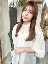 リジェール 鶴舞店 ロング、ベージュ、シルキーベージュ、髪質改善、水素カラー