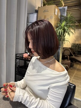 インク(inc) レッドブラウン/ボブ/髪質改善トリートメント