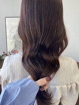 ヘアー アイス 御器所本店(HAIR ICI) 冬の艶髪ピンクブラウン◎うるツヤ美髪カラーゆるふわ巻き