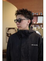 エディ(Edy)&nbsp;スパイキーショート刈り上げツイストスパイラルパーマメンズ岡山