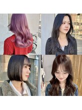 【aika hair】ワンホン、ボブ、顔まわりレイヤー、韓国ヘア▼透け感カラーやベージュカラーが人気です◎