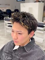 ルースト 南堀江店(ROOST)&nbsp;MEN'S/リバースセンターパート/ニュアンスパーマ/南堀江