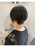 美シルエットショートボブニュアンスウルフ
