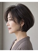 大人ショートボブ