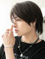 モッズヘアメン 名護大東店(mod's hair men)&nbsp;七三分けダークアッシュ伸ばしかけメンズショートウルフi名護