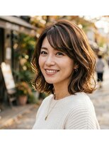 クレドヘアー(CRED HAIR) 軽やか、柔らかな動きのある大人ミディアム