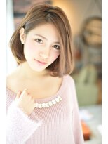 ケーツー心斎橋 クイーンズガーデン バイ ケーツー(K two QUEEN'S GARDEN by K two)&nbsp;長め前髪でも小顔！ナチュラル上品ボブ/心斎橋&難波&なんば