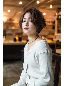 アーツリタ 町田(arts lita) 【arts lita 町田】秋色オリーブベージュ×大人ショートボブ