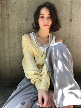 ヘアサロンエム 渋谷店(HAIR SALON M) 外ハネボブ/アッシュブラウン/ネオウルフ/デザインカラー