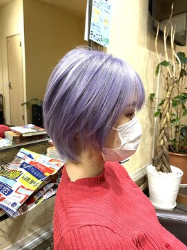 サムブリッジ(SOMEBRIDGE) ☆ホワイトラベンダーカラー×ショート★(SOMEBRIDGE 亀有)