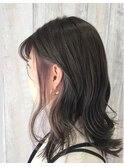 イヤリングカラー×シルバーアッシュ×ロング【CIEL×maki】