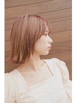 ノラ(Nora)&nbsp;＊切りっぱなしボブに柔らかいベージュカラー＊