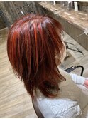 ネオウルフ　×　バレイヤージュ　×　ブラッドオレンジ