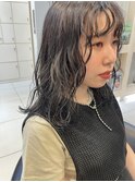 ウェーブ×セミロング