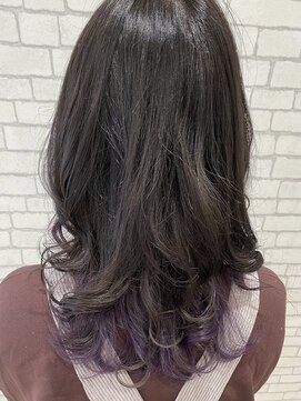 アース 二俣川店(HAIR&MAKE EARTH) インナーパープル