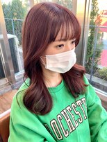 シエルバイアフロート(ciel by afloat)&nbsp;〇ブリーチなし ピンクブラウン 顔まわりレイヤー