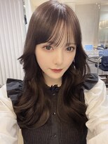 ユー(juu.)&nbsp;【juu.】navy greige×韓国くびれロング