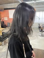 チャプター 問屋町(chapter)&nbsp;ブリーチなしグレージュブラックカラーソフトレイヤーカット韓国