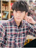 ツイストパーマ重めバングラウンドマッシュm上尾20代30代40代