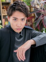 カバーヘア ブリス 北浦和(COVER HAIR bliss) アップバングダークアッシュフェードカットm北浦和20代30代40代