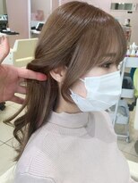 ラルムバイシー 新宿(LARME by Sea)&nbsp;韓国前髪顔周り×チェリーブラウンフェミニン【新宿/髪質改善】