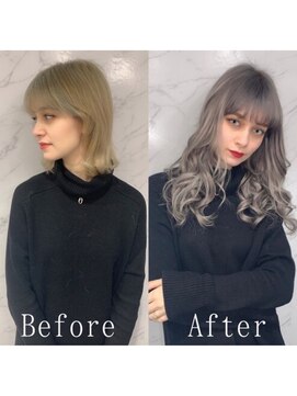 あるじゃんすー 梅田店 シルキーシルバー#シールエクステ#外国人風#グレージュ#梅田