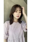 くびれパーマ/韓国風パーマ/ミディアムパーマ