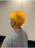 カット、ブリーチカラー
