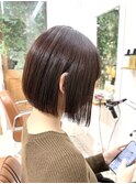ぷっつりボブ×ショコラブラウン