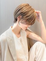 ハルキミナト ジャパン ヨコハマ(HARUKI MINATO japan YOKOHAMA)&nbsp;キッズカット/縮毛矯正/学割U24/ブルーカラー/くすみベージュ