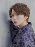 小久保styleフェザーパーマフェザーショートグレーエンドカラー