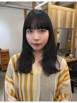 レル(lelu)&nbsp;ぱつっと重めワイドバングと前髪縮毛