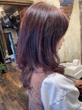 ヘアー クリエイト カルバリ(HAIR CREATE Calbari) 秋色レイヤー～バイオレットピンク～