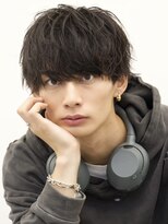 エイド 恵比寿(aid) 無造作マッシュ縦落ちソフトツイストパーマツーブロック