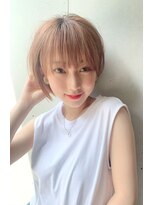 サンドパールス 仙台店(sand PALCE)&nbsp;髪質改善/大人ガーリー/似合わせカット/ショートボブ前髪/仙台