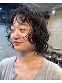 ミディアムパーマくせ毛パーマ