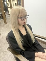 ガルボ ヘアー(garbo hair)&nbsp;ハイトーン 10代 20代 ブリーチ プルエクステ エクステ