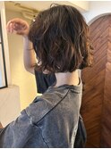 ラフニュアンスパーマボブ