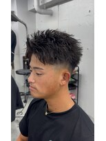 リッチ バイ ラピス(RICH by Lapis) スパイキーピンパーマ/テーパーフェード