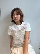 エディット トウキョウ(e.dit tokyo)&nbsp;ボブレイヤー/顔まわりレイヤー/センターパート/ベージュ