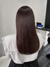【松野指名限定】レディースカット+縮毛矯正+ピンクカラー+3stepTR