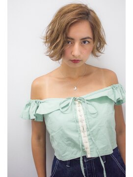 ロンド ルージュ 銀座店(Lond rouge) 【佐藤詩穂】ラフガールなミニマムボブ