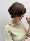 【佐藤健太郎】大人かわいいアッシュブラウン丸みショートボブ