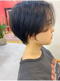 マッシュショート×グラデーションボブ×カーキグレージュ
