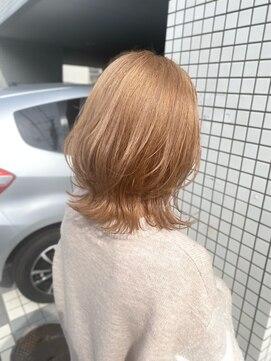 ヴィフ 大船(VIF) くびれヘア(似合わせカット)×ミルクティーベージュ