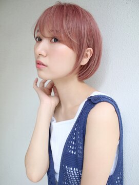 ブゾン(buZon) 【buZonブゾン】ショートボブ×ビンクベージュカラー